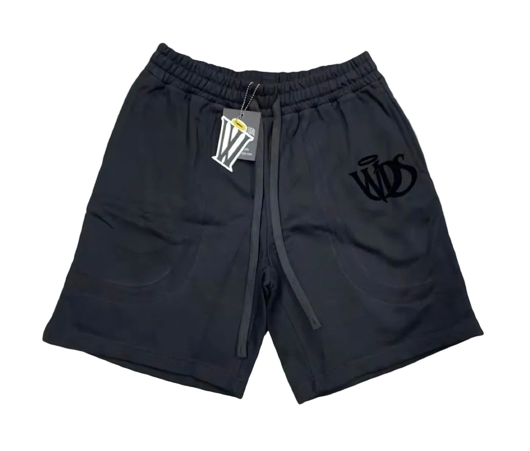 CUT N SEW SHORTS (BLACK) FRENCH TERRY SHORTS (WDS-3S002A)
