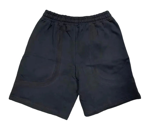 CUT N SEW SHORTS (BLACK) FRENCH TERRY SHORTS (WDS-3S002A)