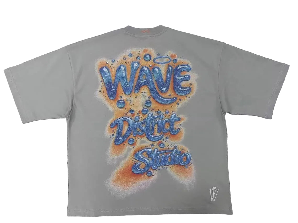 STUDIO BLUE (GRAY) OVERSIZED TEE (WDS-3T005A)