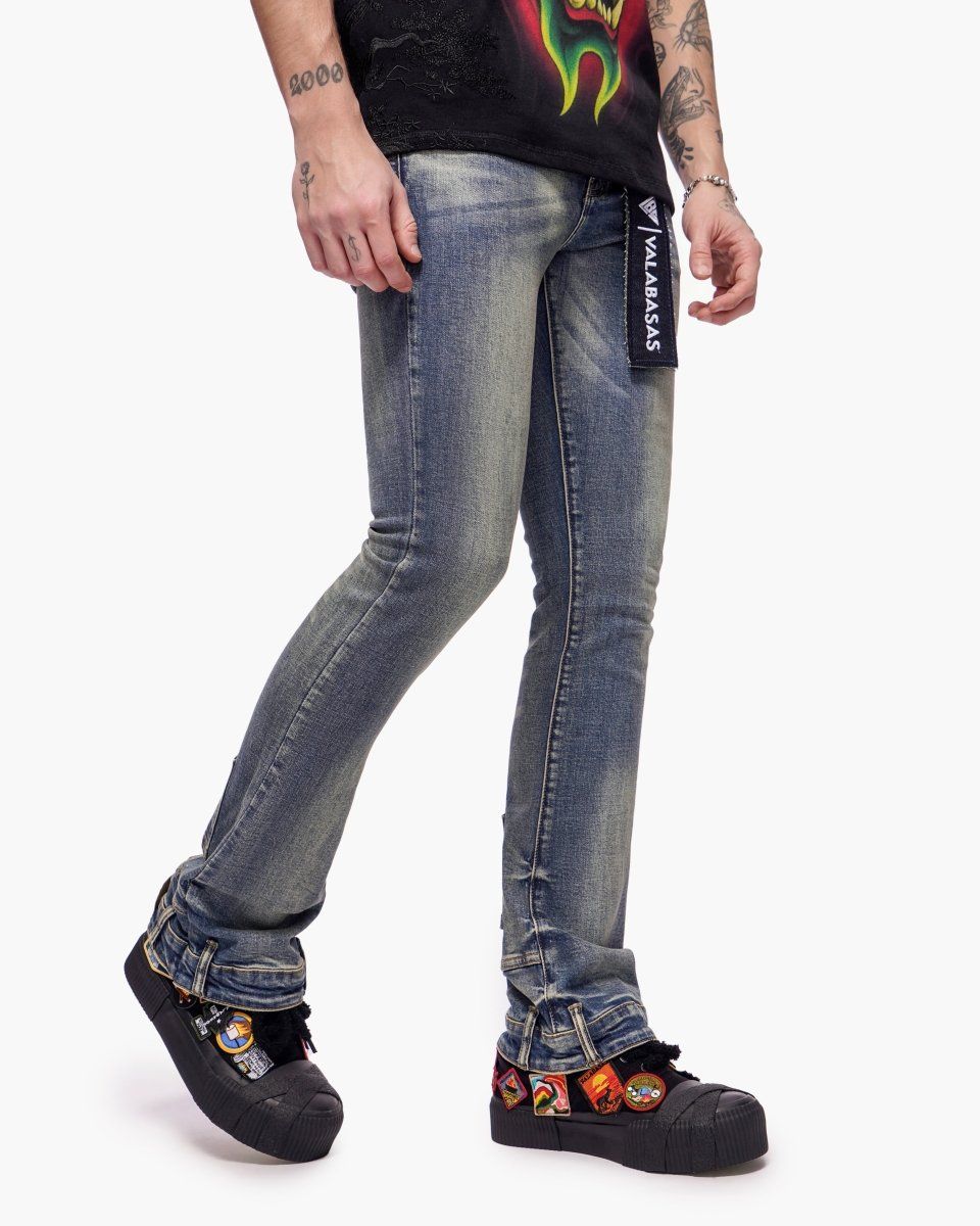 VALABASAS HIKARI STACKED VLBS-VJ3-1126 BLUE WASHED