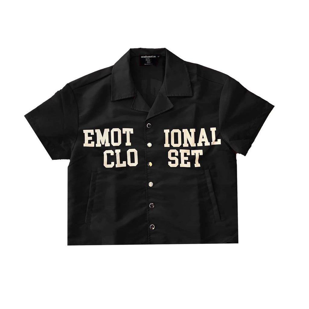 Mixed Emotion “Backyard” Nylon Shirt Black