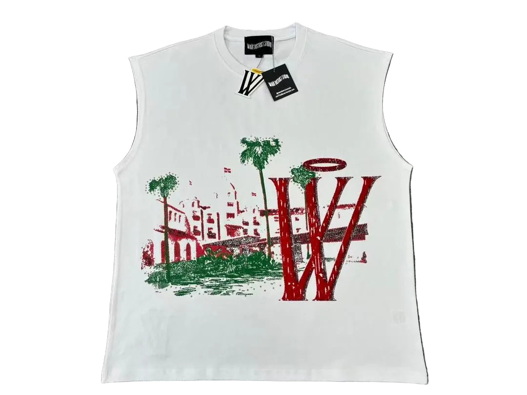 Patria & Libertad (WHITE) Sleeveless (WDS-SL002B)