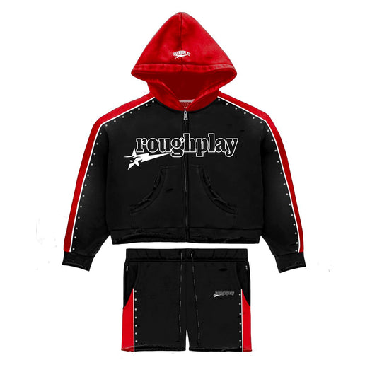 RoughPlay PIPE SWEATSUIT (BLACK/RED)