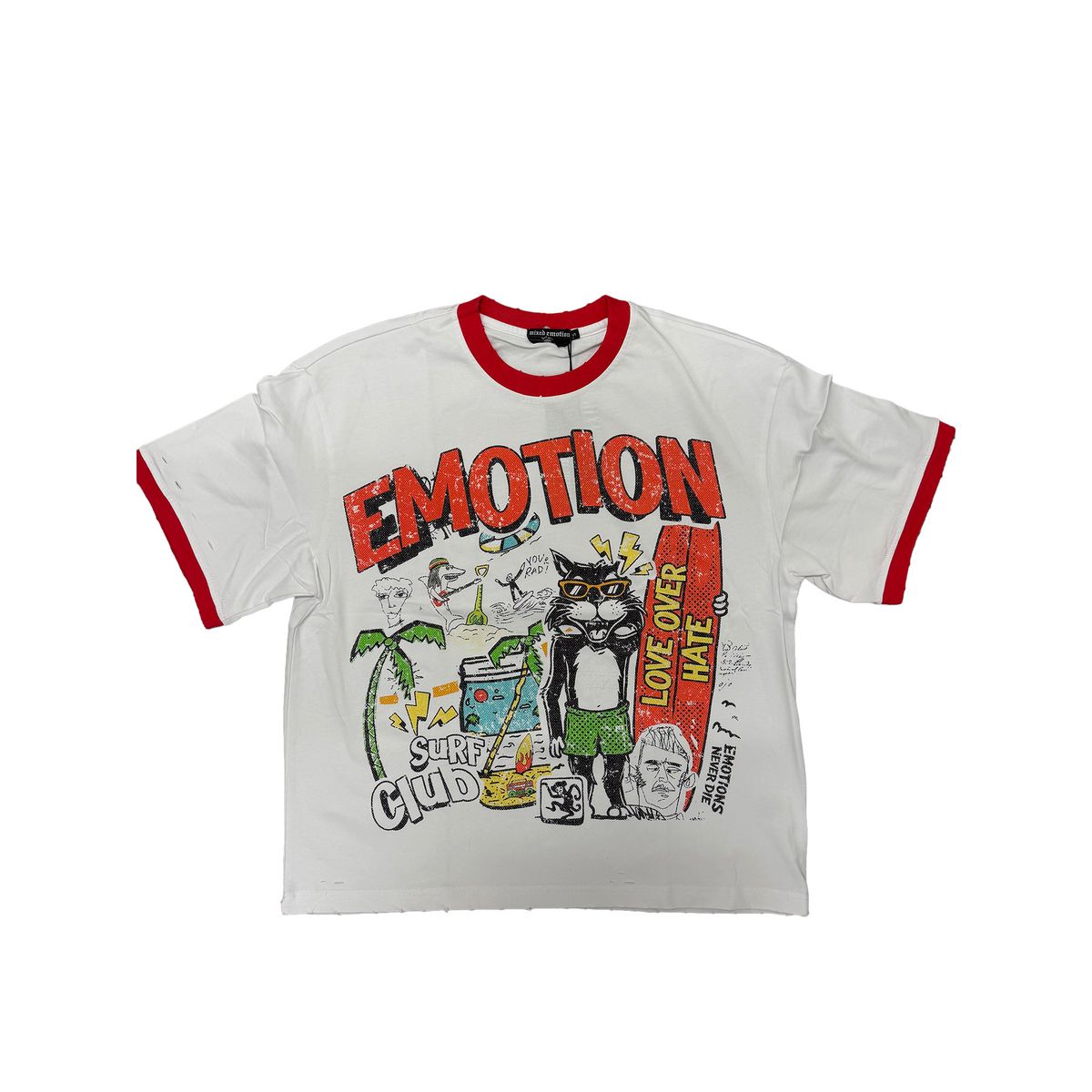 Mixed Emotion “Surf Club” Tee White