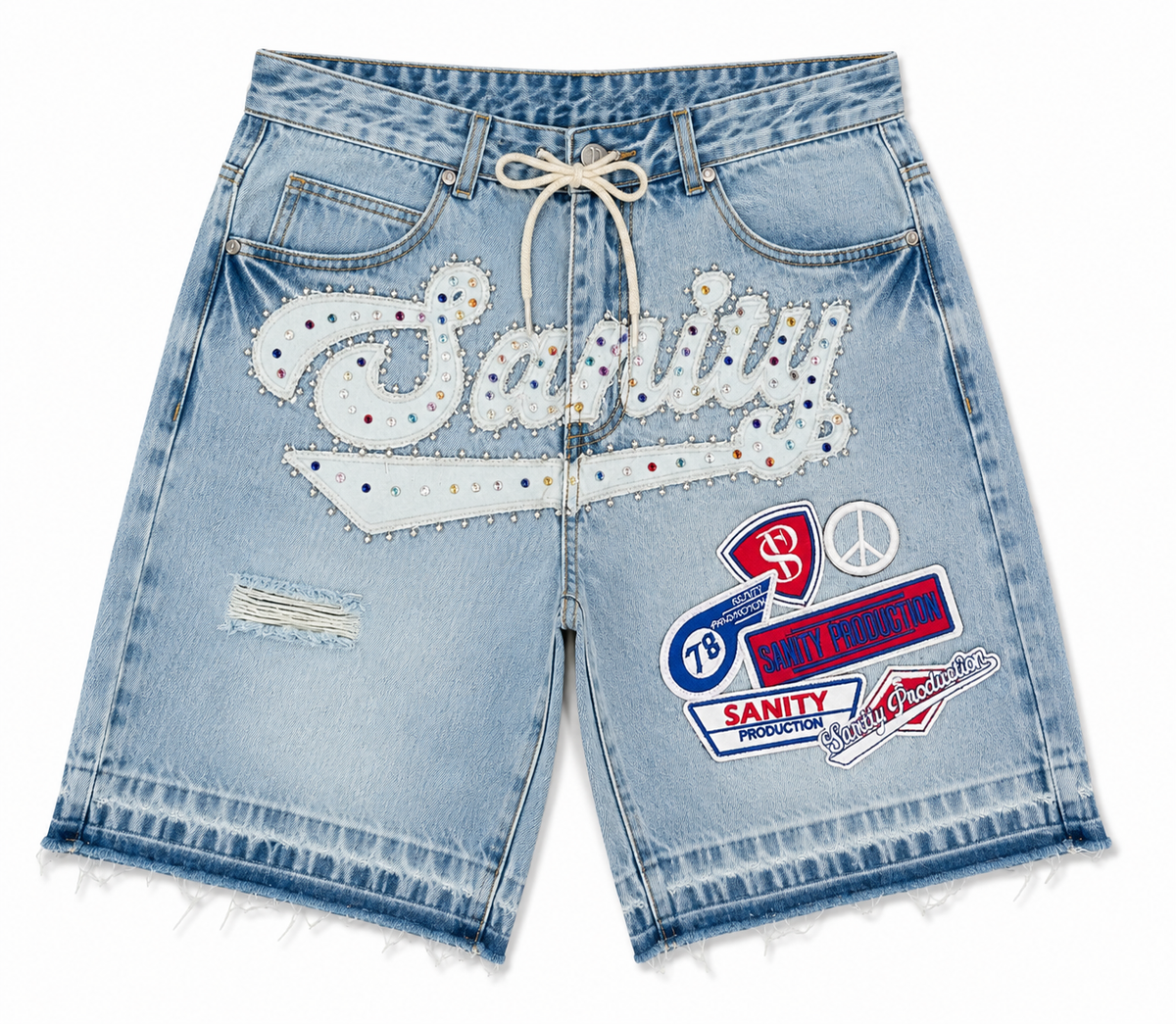 Politics Shorts - Light Wash - SPR26-88