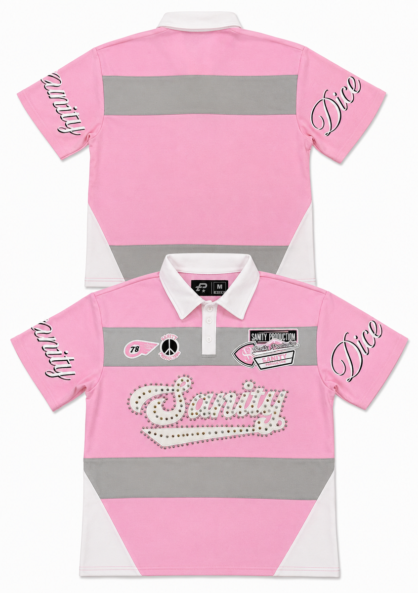 Politics T-Shirt - Pink And White - SPR26-85