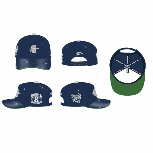 RoughPlay VINTAGE SNAPBACK (NAVY/SILVER)