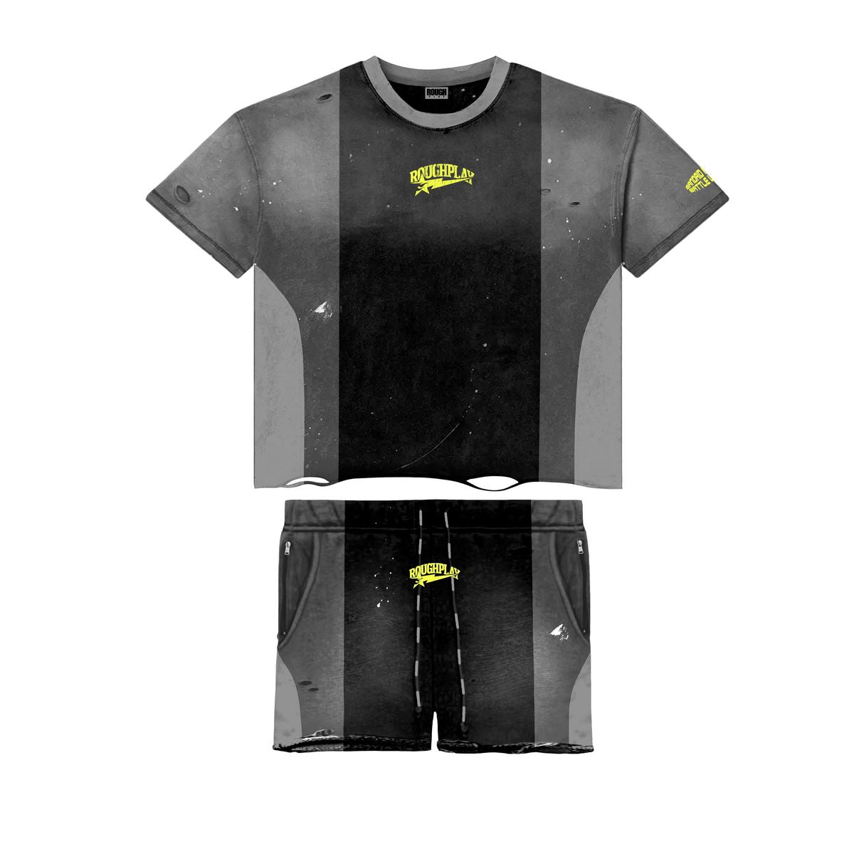 RoughPlay SHORT SET (BLK/GREY)