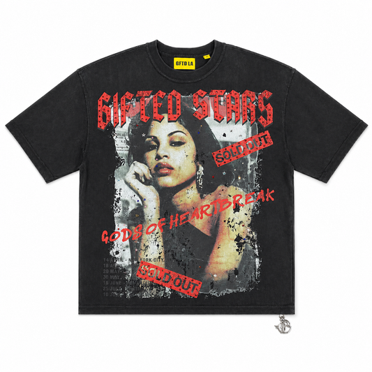 GFTD HEARTBREAK BLK TEE