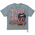 GFTD GIFTED AND RICH BLUE TEE