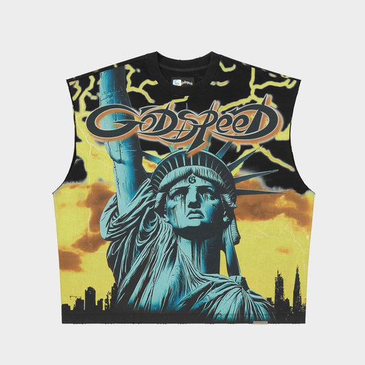 Voltage Sleeveless T-shirt  YELLOW