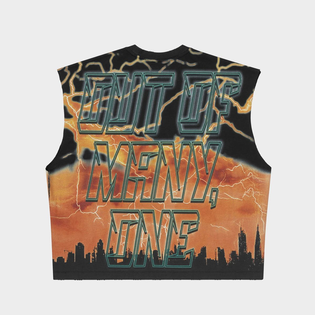 Voltage Sleeveless T-shirt  ORANGE