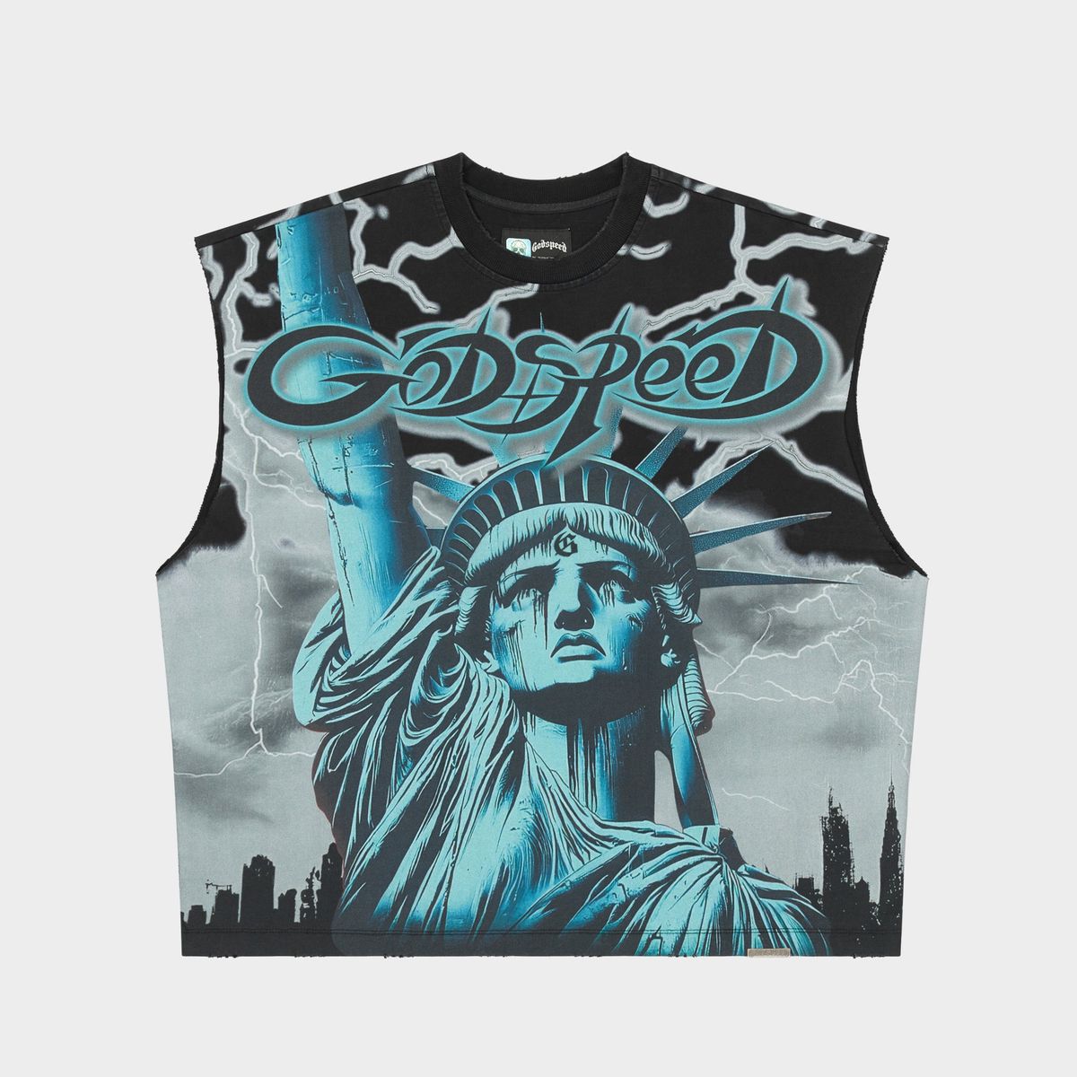 Voltage Sleeveless T-shirt (Grey)