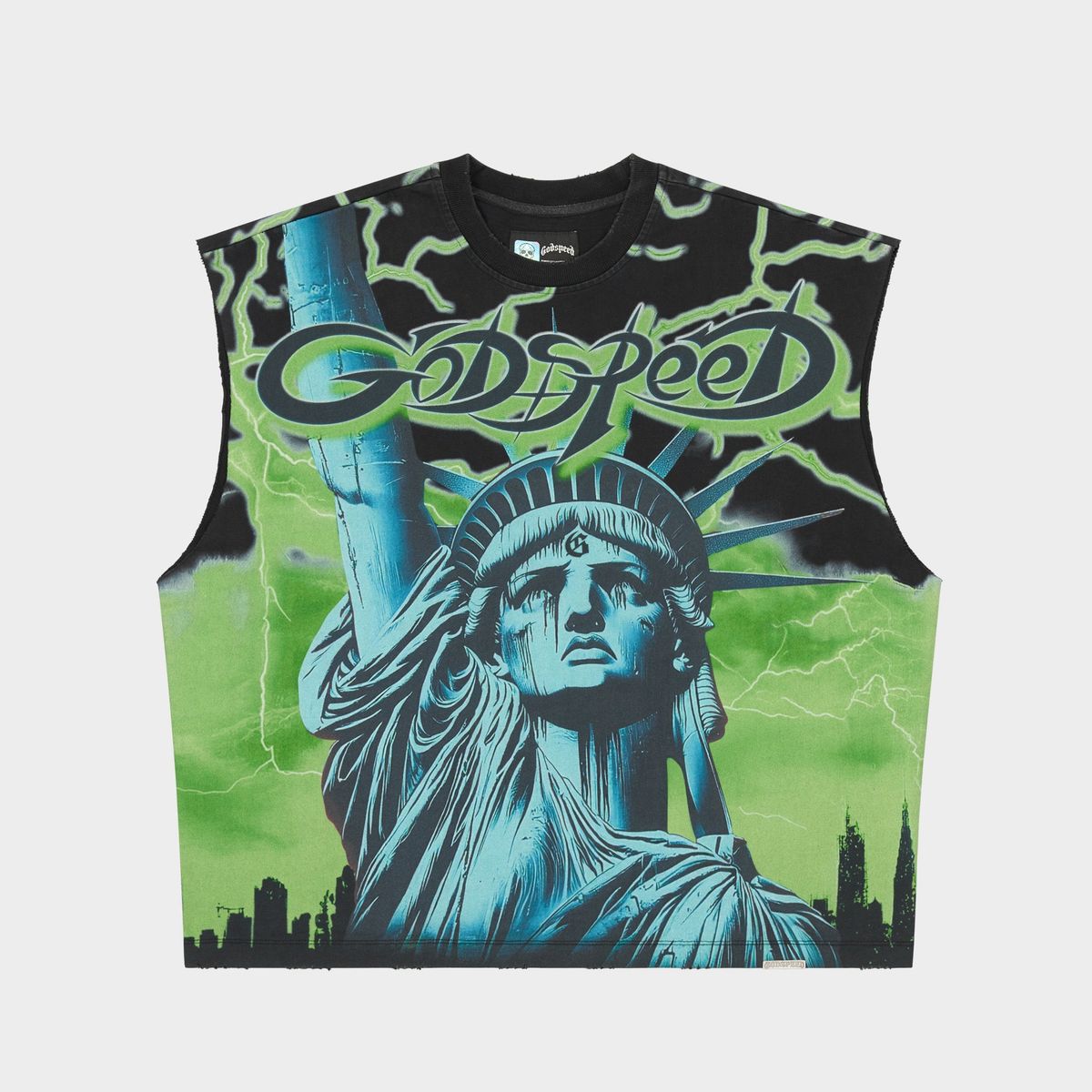 Voltage Sleeveless T-shirt GREEN