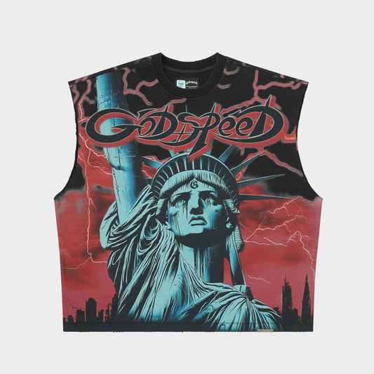 Voltage Sleeveless T-shirt RED