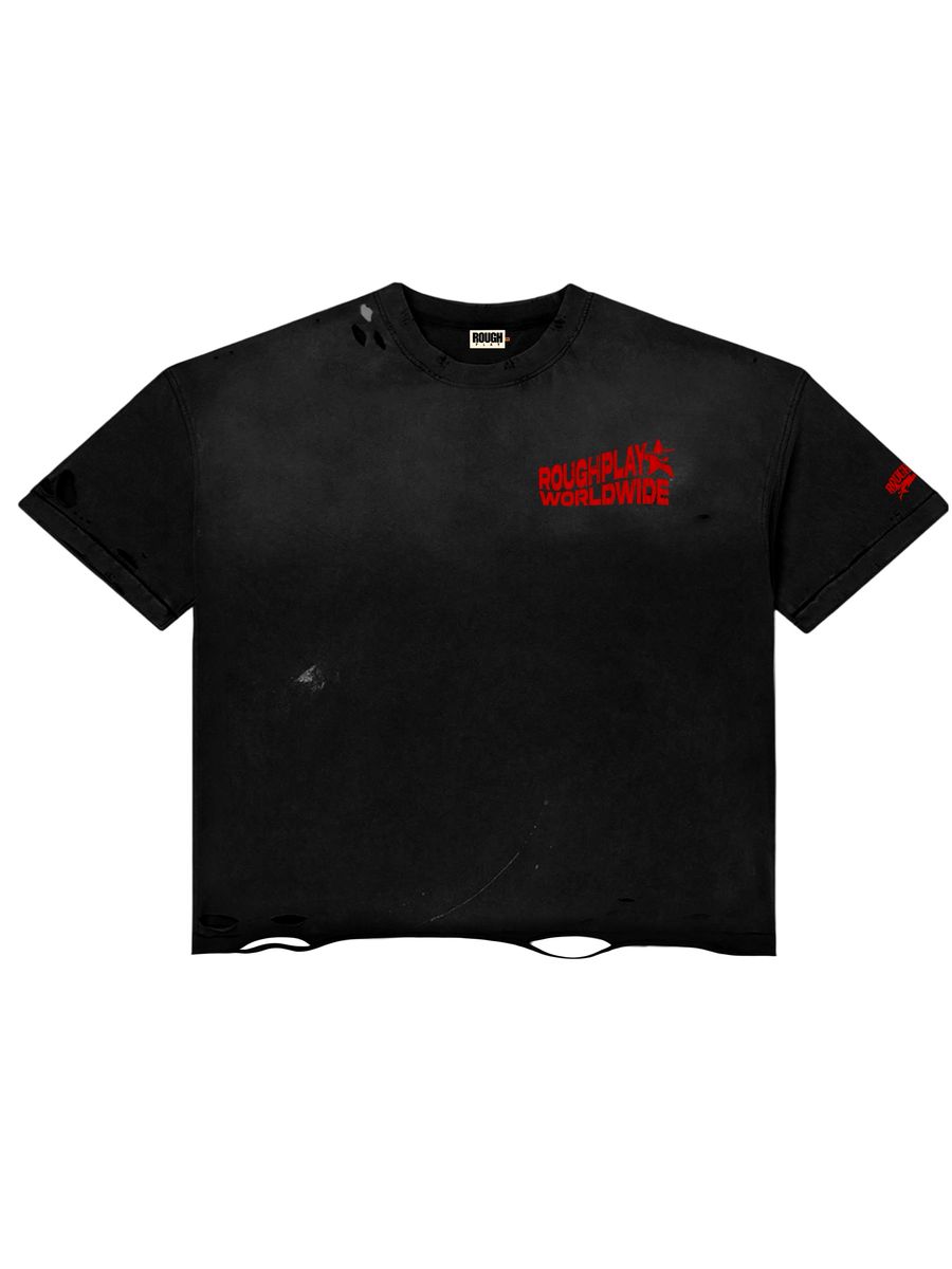 RoughPlay VINTAGE SIDE LOGO (BLK/RED)