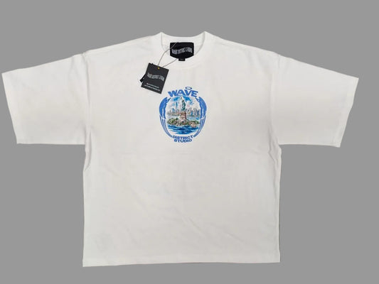 MR WAVE WDS LIBERTY Island (WINTER WHITE) OVERSIZED TEE (WDS-4T001A)