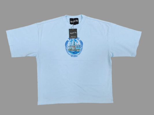 MR WAVE WDS LIBERTY Island (BLUE) OVERSIZED TEE (WDS-4T001B)