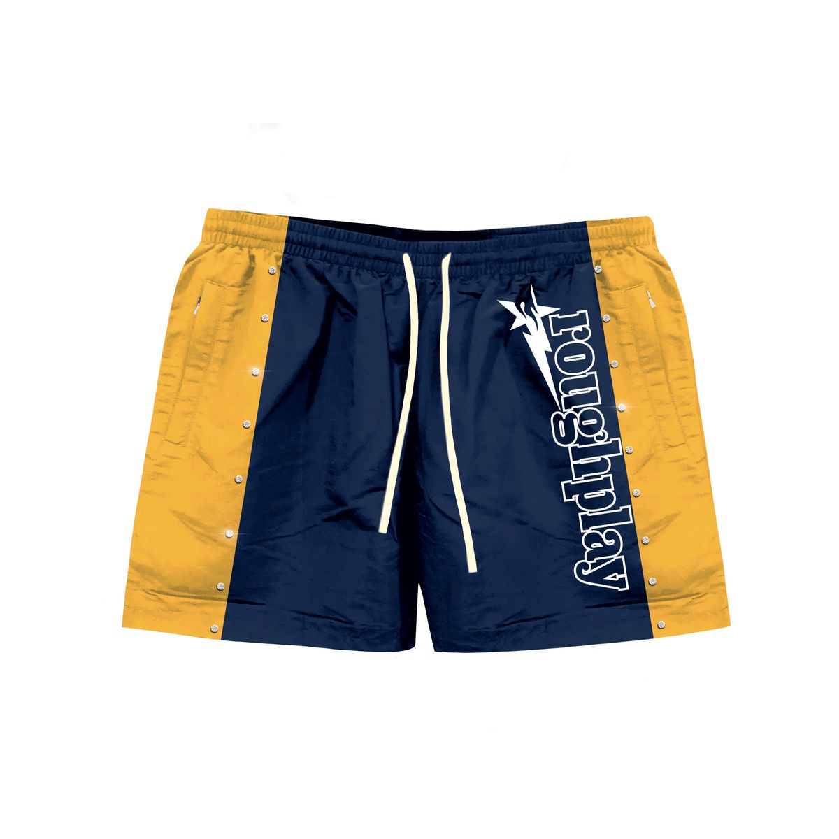 RoughPlay STRIPE SHORTS  (NAVY/GOLD)