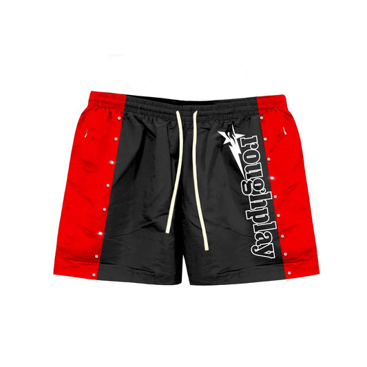 RoughPlay STRIPE SHORTS (BLK/RED)