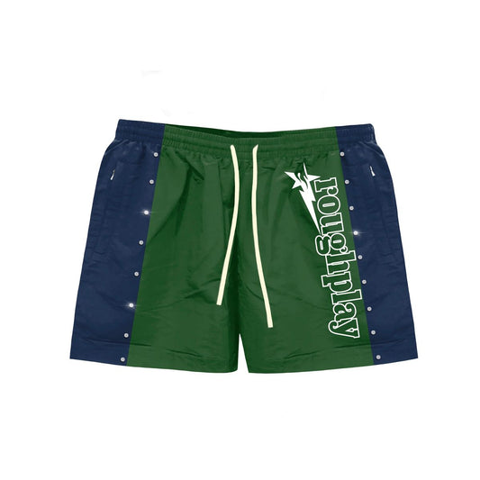 RoughPlay STRIPE SHORTS  (GRN/NAVY)