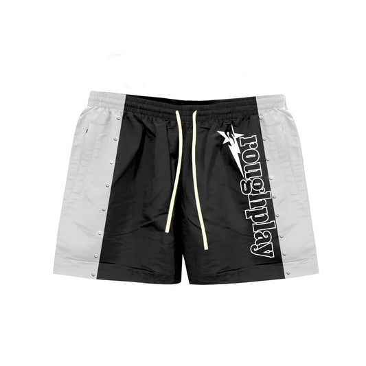 RoughPlay STRIPE SHORTS (BLACK/WHITE)