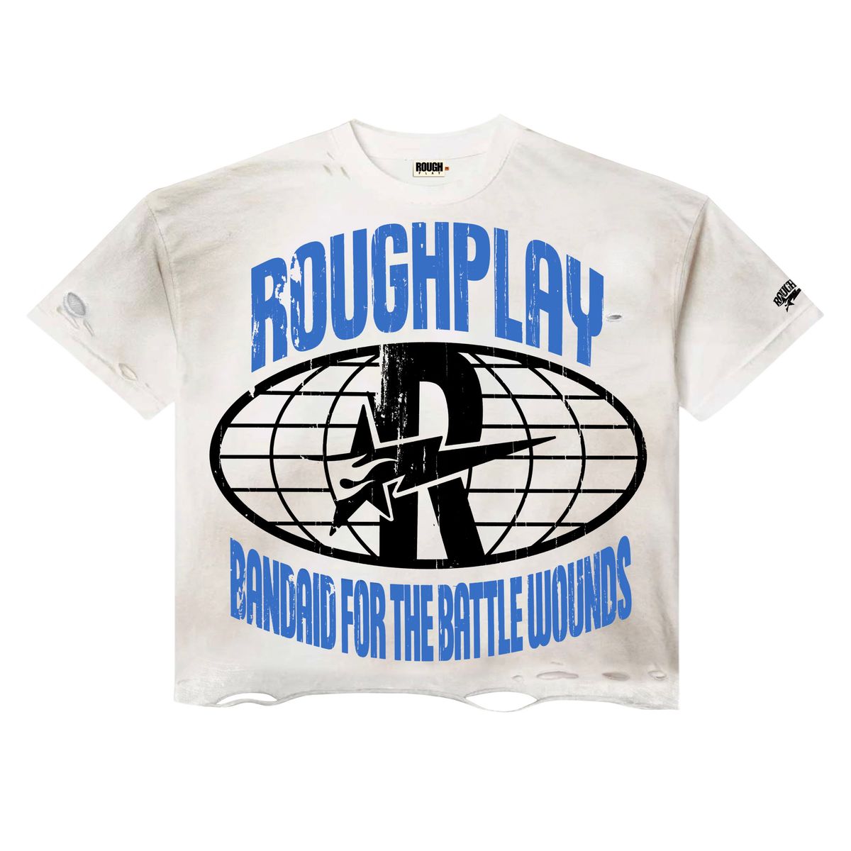 RoughPlay BLUE/BLACK T-SHIRT