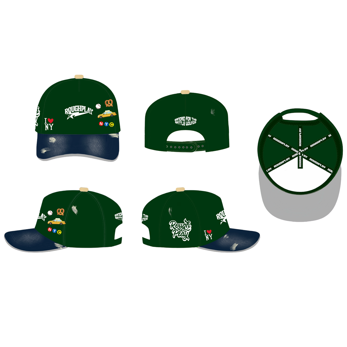 RoughPlay NYC SNAPBACK (GREEN)