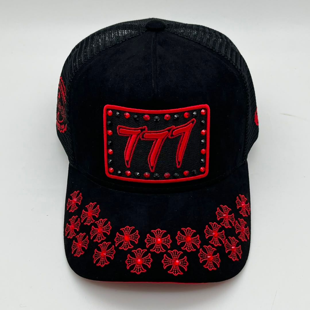 HUDSON V5 DIAMOND 777 SUEDE TRUCKER (CD0404) BLACK RED