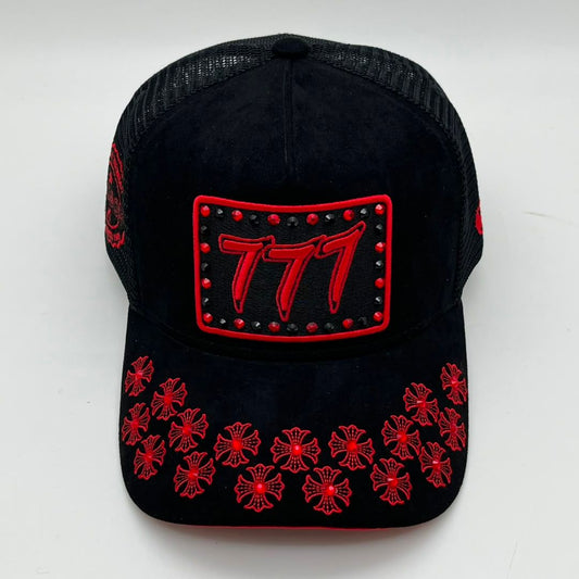 HUDSON V5 DIAMOND 777 SUEDE TRUCKER (CD0404) BLACK RED