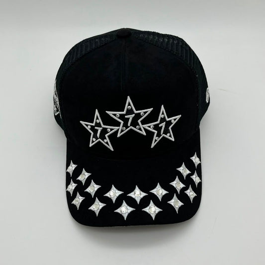 HUDSON V3 DIAMOND 777 SUEDE TRUCKER (CD0559) BLACK WHITE