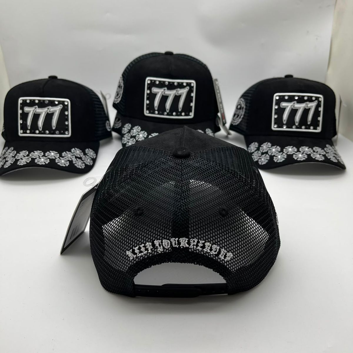 HUDSON V5 DIAMOND 777 SUEDE TRUCKER (CD0399) BLACK WHITE