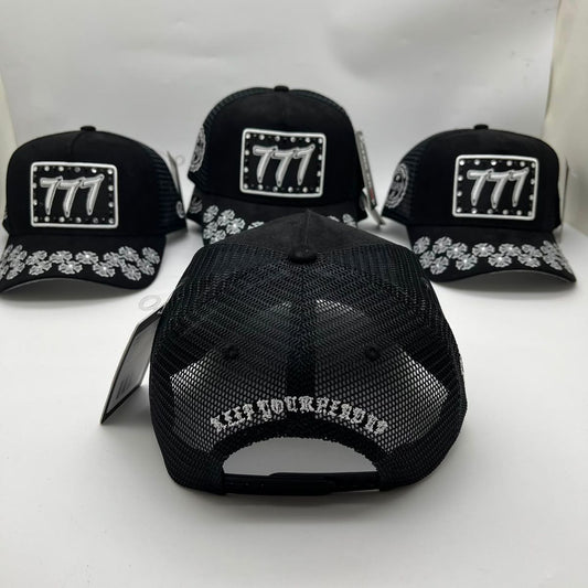 HUDSON V5 DIAMOND 777 SUEDE TRUCKER (CD0399) BLACK WHITE