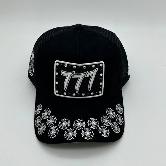 HUDSON V5 DIAMOND 777 SUEDE TRUCKER (CD0399) BLACK WHITE
