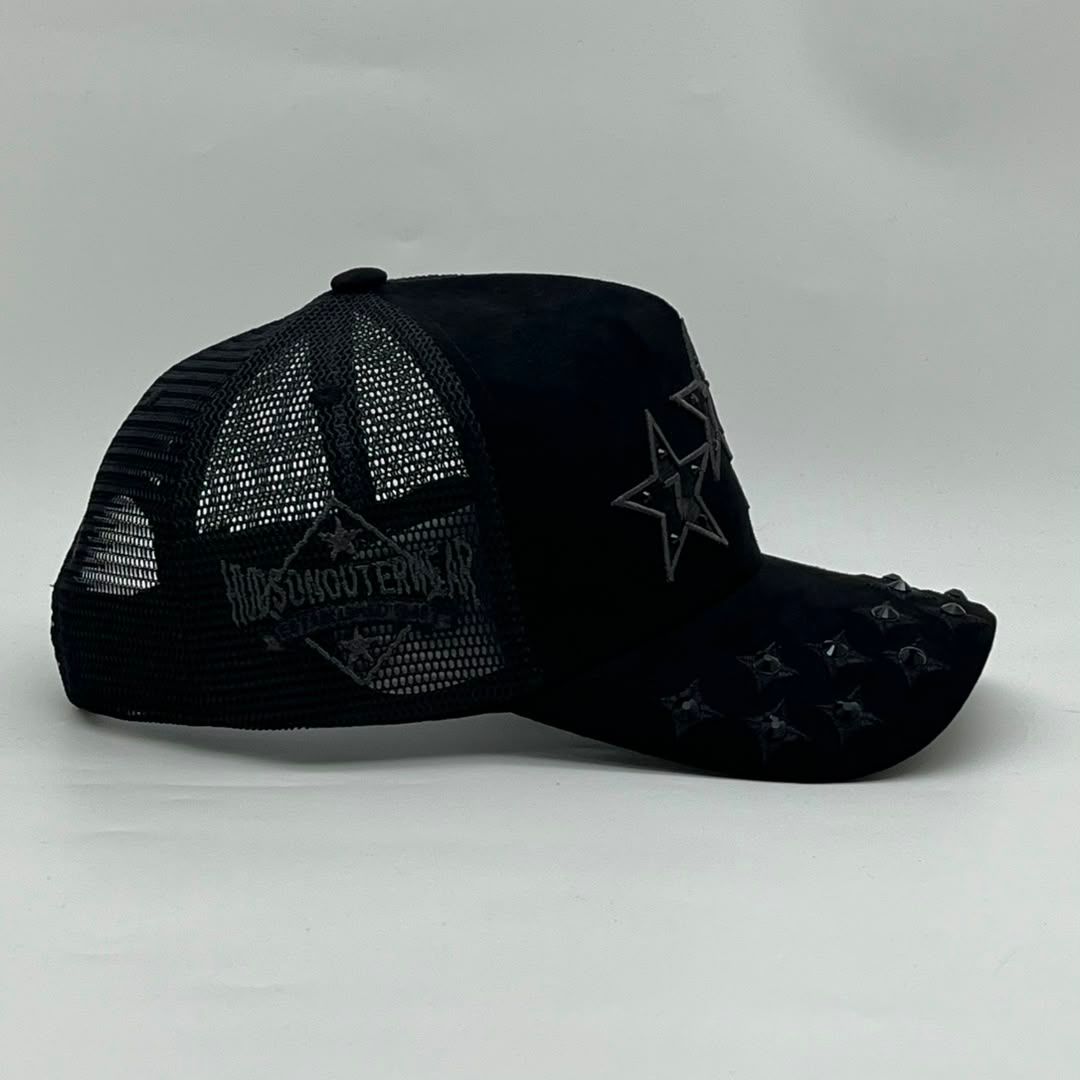 HUDSON V3 DIAMOND 777 SUEDE TRUCKER (CD0558) BLK/BLK