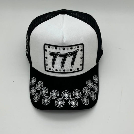 HUDSON V5 DIAMOND 777 SUEDE TRUCKER (CD0402) WHITE BLACK