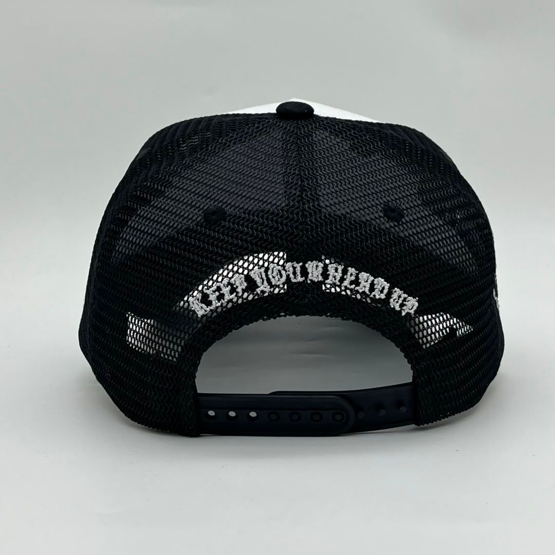 HUDSON V5 DIAMOND 777 SUEDE TRUCKER (CD0402) WHITE BLACK