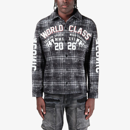 COPPER RIVET WORLD CLASS ICONIC PLAID SHIRT 632015-BK