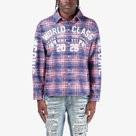 COPPER RIVET WORLD CLASS ICONIC PLAID SHIRT 632015-PK
