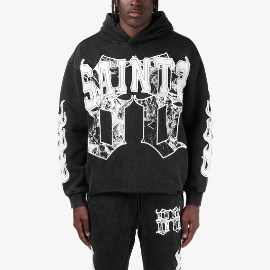 COPPER RIVET SAIT WITH STONE HOODIE 631017-BK