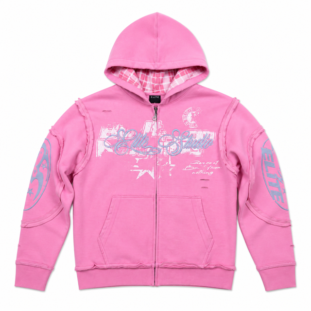 ELITE Embroidered Royal Men's Zip-Up (1134-D)