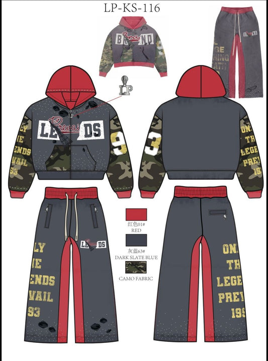 Legends Prevail Half Camo Sweatsuit (116)