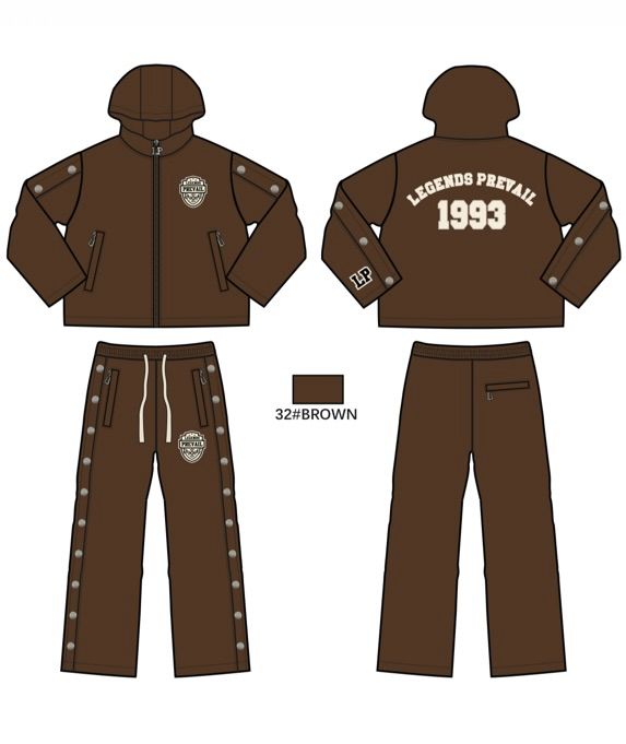 Legends Prevail Shield Nylon Set Brown (048)