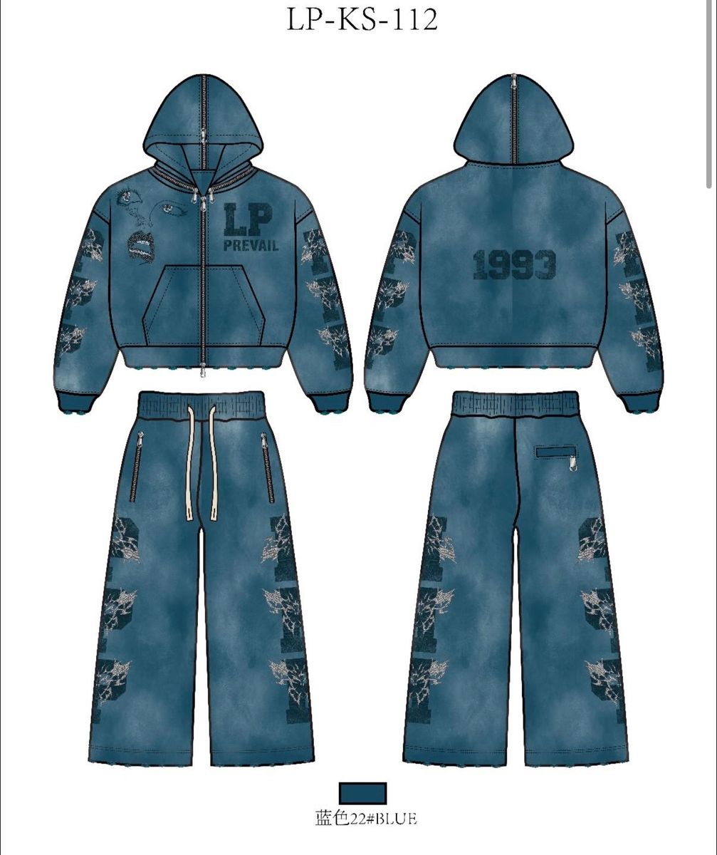 Legends No Fear Sweatsuit Navy (112)
