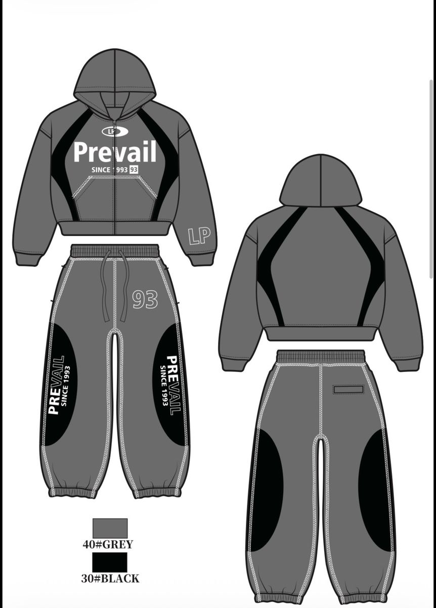 Legends Prevail Since 93 Sweatsuit - Gry/Blk (181)