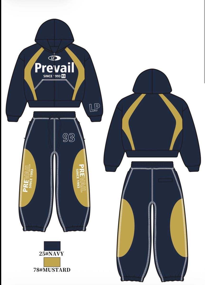 Legends Prevail Since 93 Sweatsuit - Navy/Yellow (181)