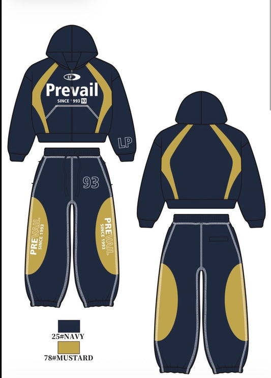 Legends Prevail Since 93 Sweatsuit - Navy/Yellow (181)