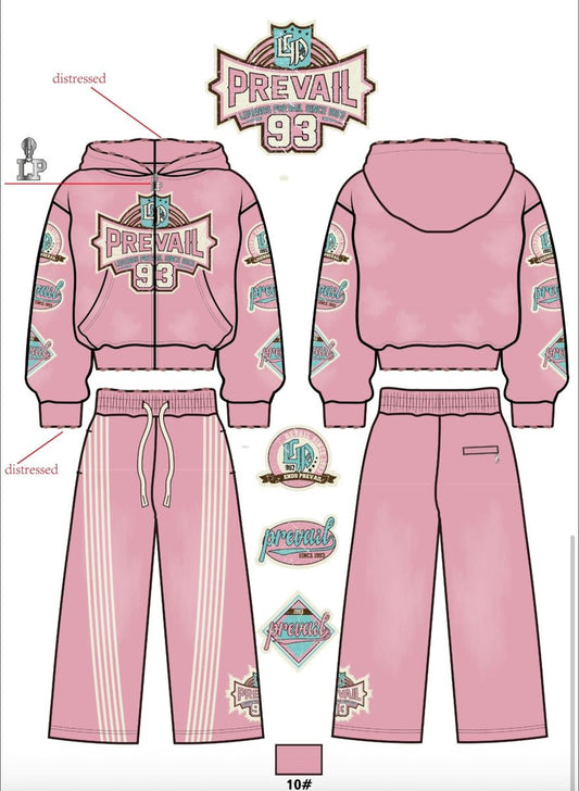 Legends Prevail Patched Sweatsuit - Pink (208)