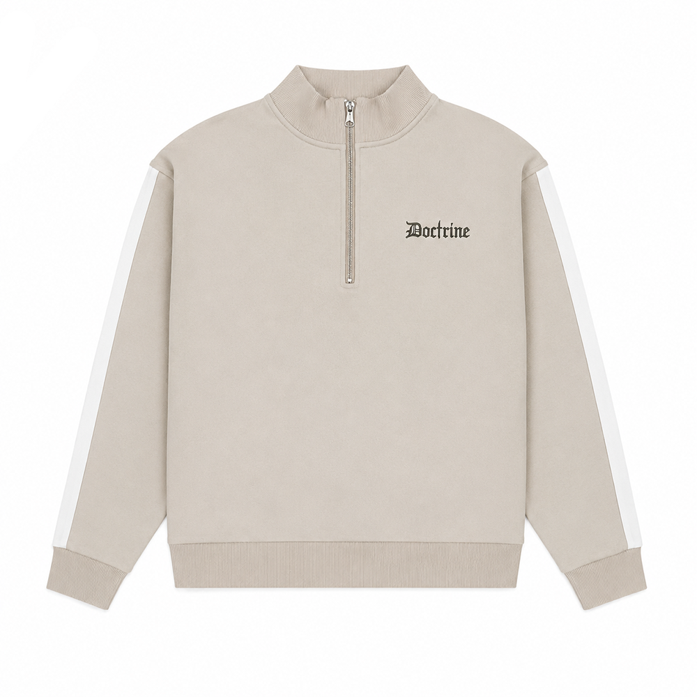 DOCTRINE QUARTER ZIP RACING CREW (DBC412) KHAKI