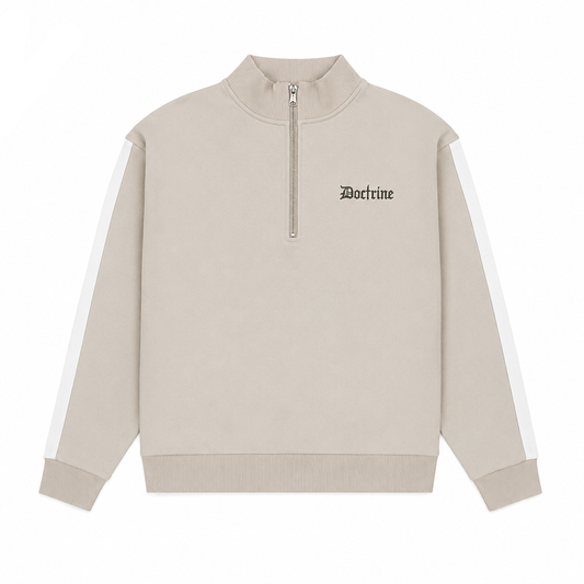 DOCTRINE QUARTER ZIP RACING CREW (DBC412) KHAKI